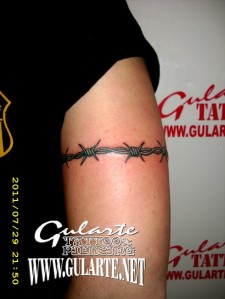 Tattoo-Brazalete-Alambre-de-Púas